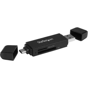 StarTech.com Flash Reader - SD, SDHC, SDXC, microSDHC - USB Type C, USB 3.1 1.95 TB Flash DriveExternal - 1 Pack