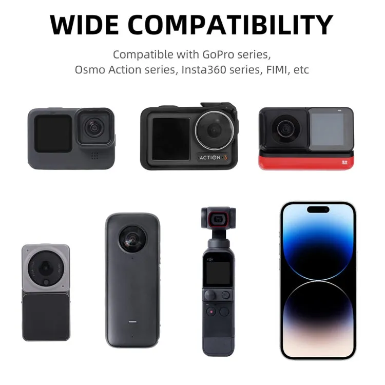 Sunnylife ZJ554 Magnetic Wearable Neck Phone Action Camera  Holder (Black)