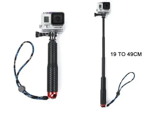 Surfing Diving Extendable selfie Stick Pole Monopod For GoPro Hero8 Hero 7 6 Hero5 4 3  SJCAM SJ4000 Yi 4K Mijia Action camera