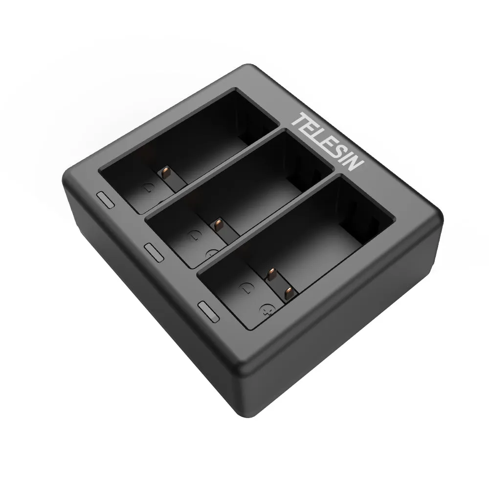 TELESIN 3 Slots Charger for GoPro Hero 9/10/11/12