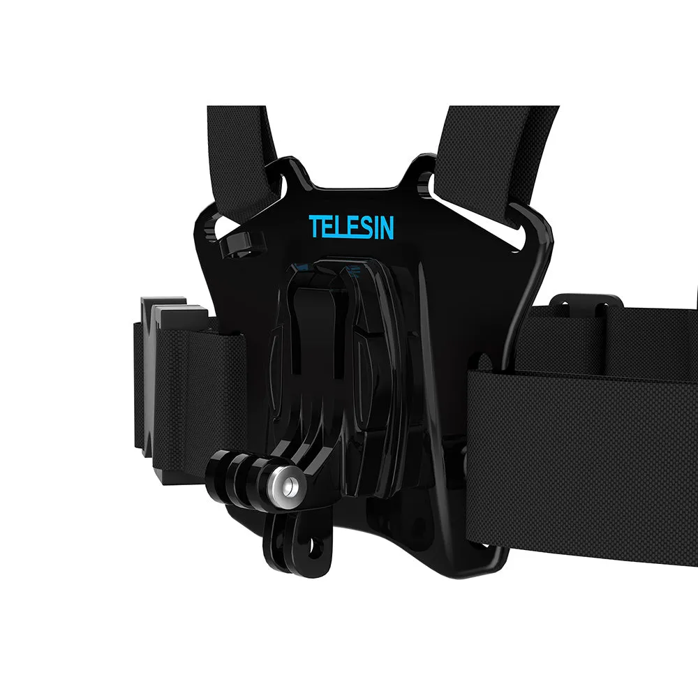 TELESIN Chest Belt Head Strap Mount for GoPro