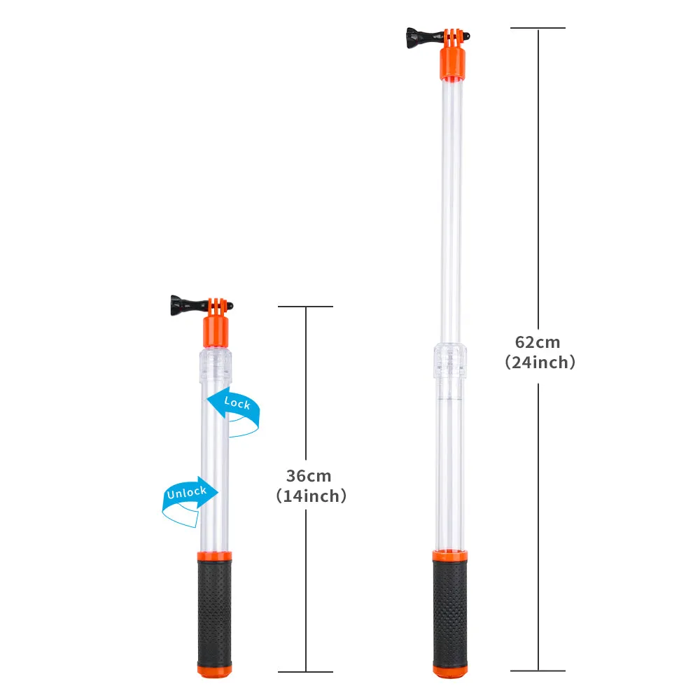 TELESIN Diving Buoyancy Waterproof Selfie Stick