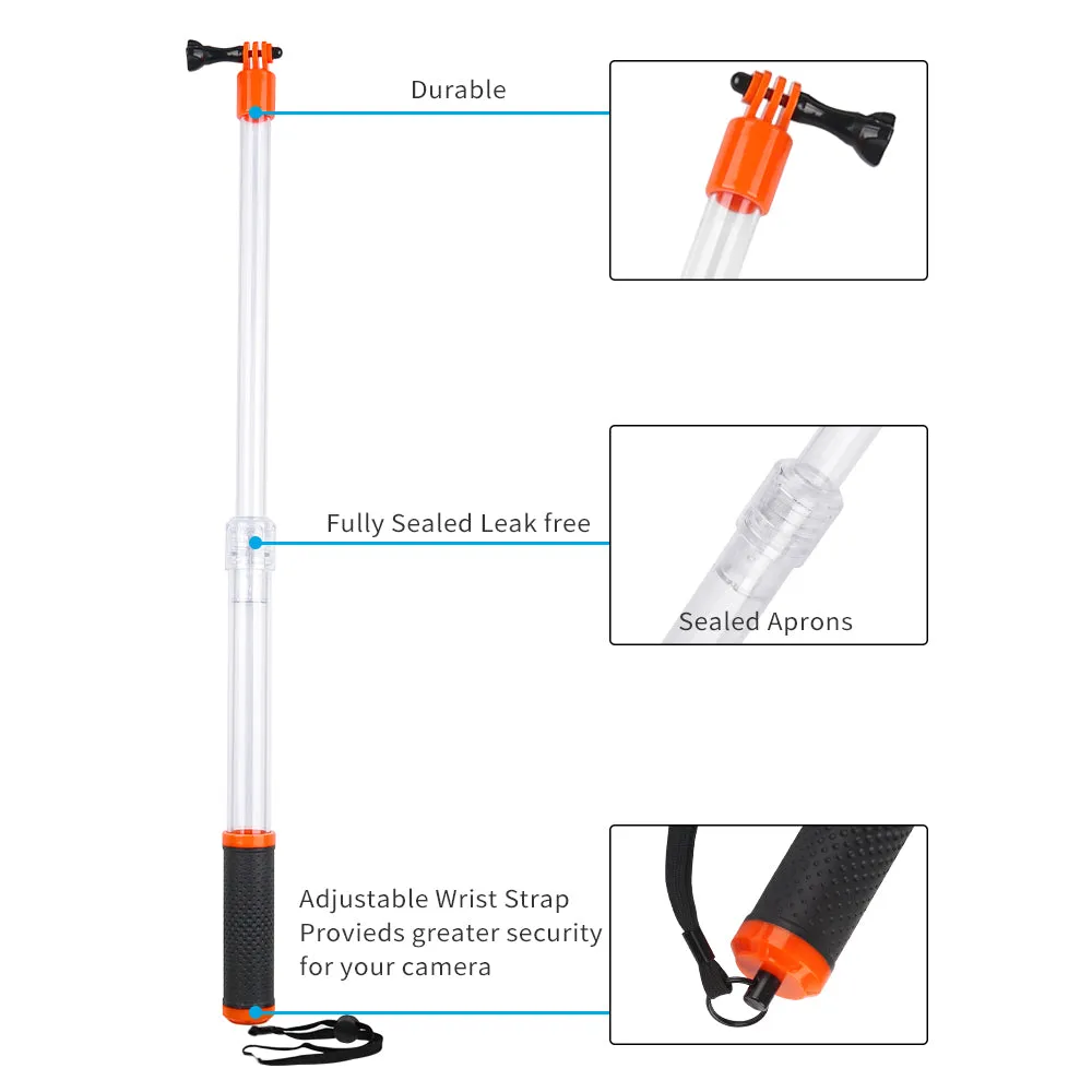 TELESIN Diving Buoyancy Waterproof Selfie Stick