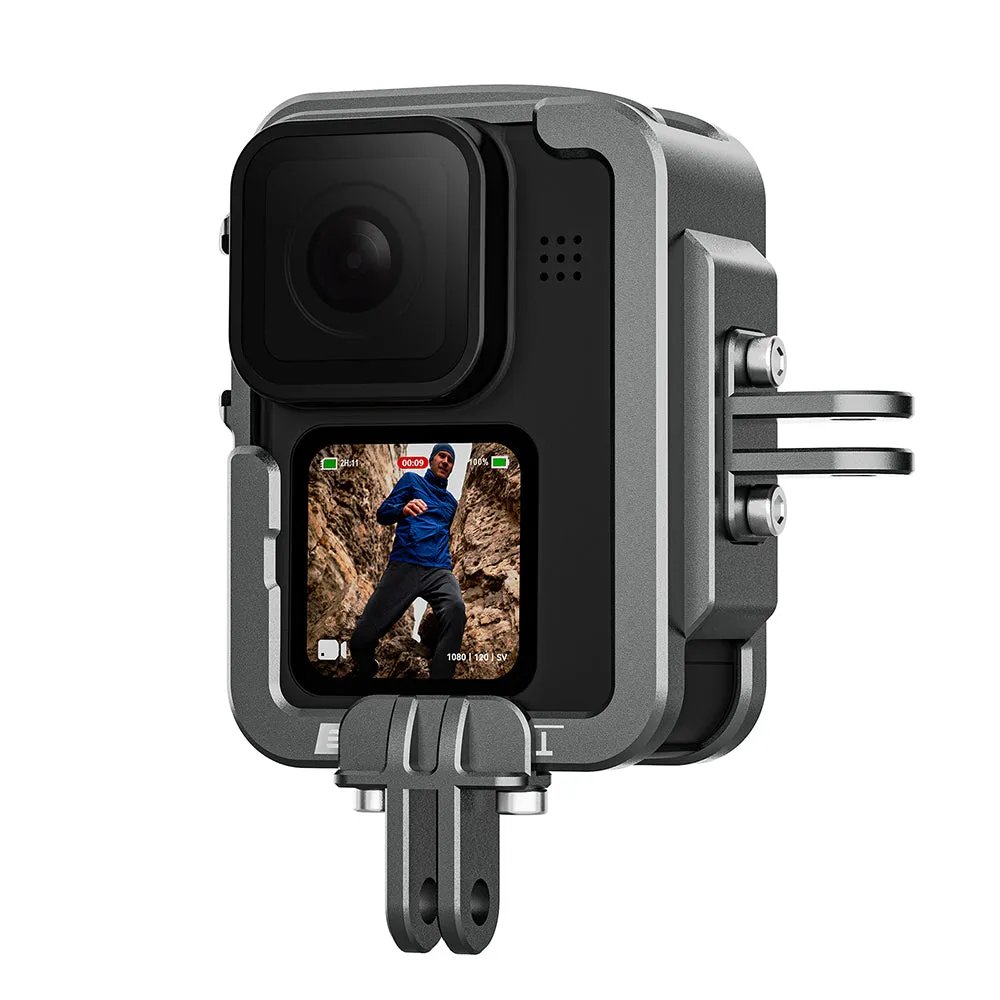 TELESIN Metal Cage Vertical Frame for GoPro 12/11/10/9
