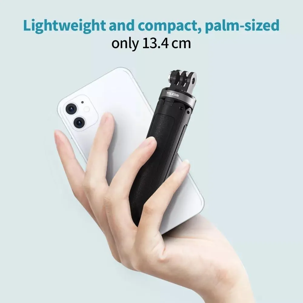 TELESIN Mini Desktop Selfie Stick Tripod For Action Cameras, 21050903