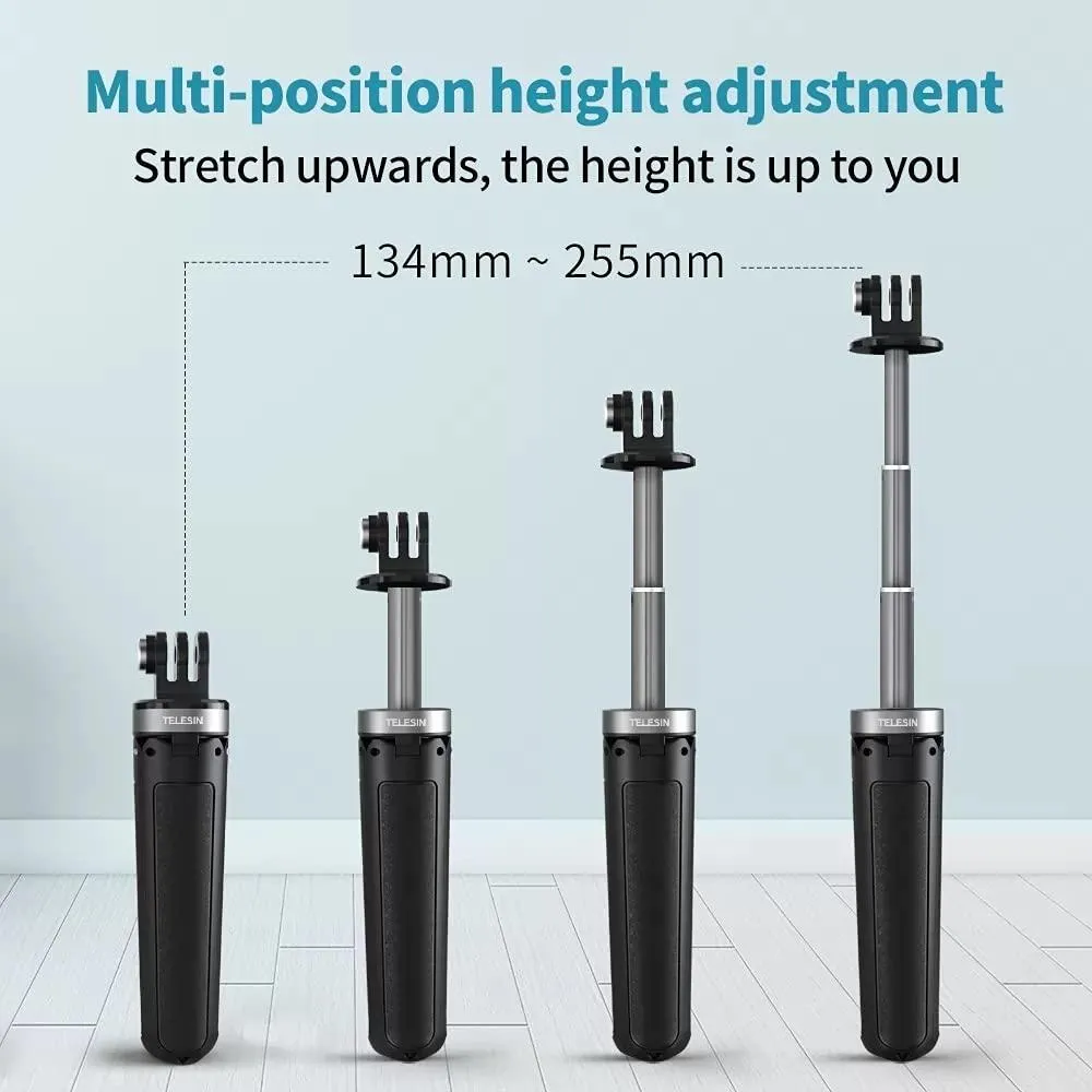 TELESIN Mini Desktop Selfie Stick Tripod For Action Cameras, 21050903