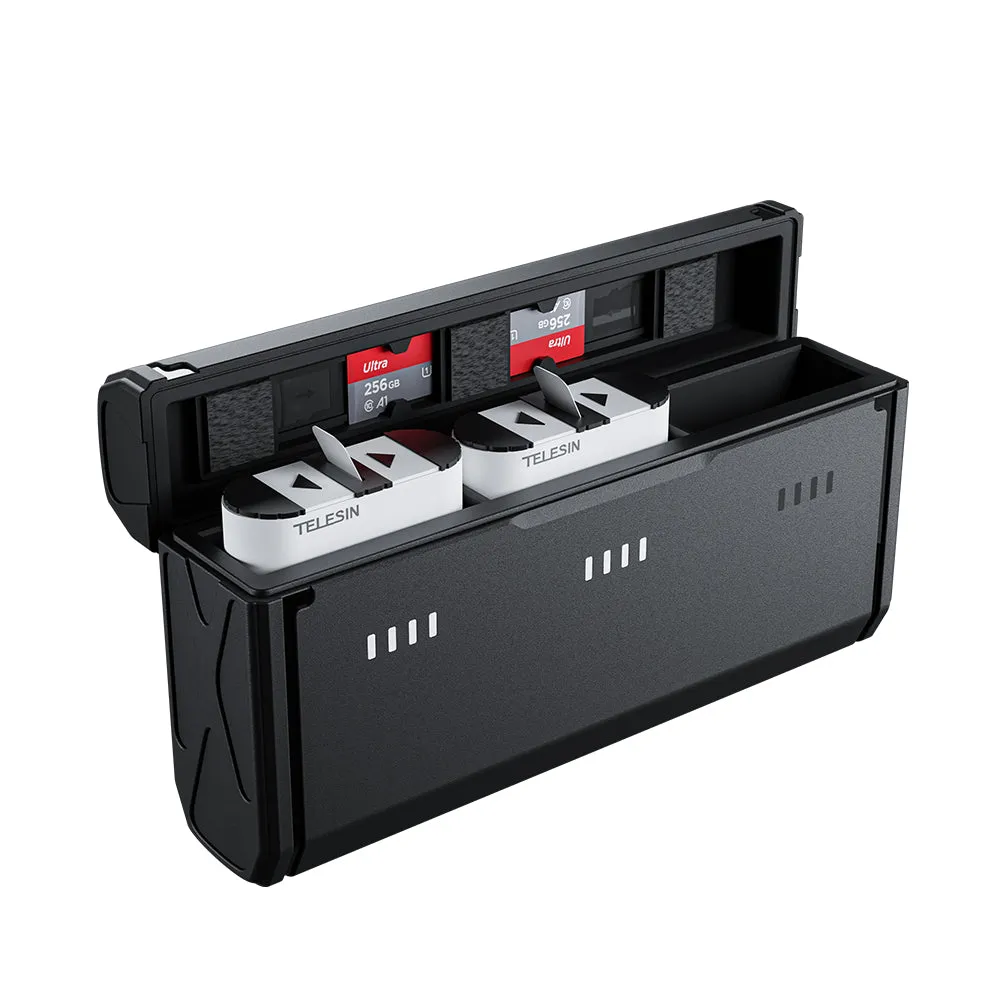 TELESIN Pocket Multifunctional Storage Charging Box for GoPro 9/10/11/12