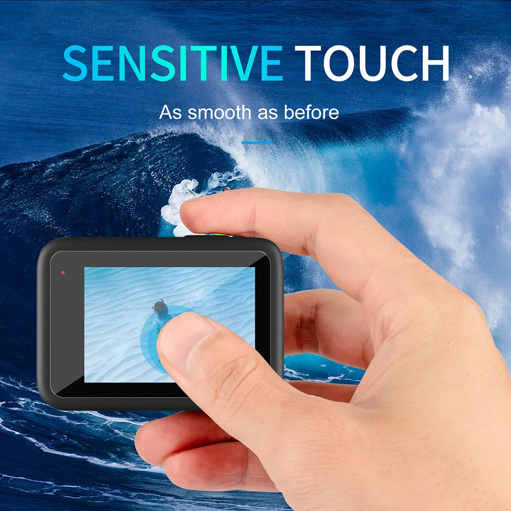 TELESIN Tempered Glass Screen & Lens Protective Film Cover for GoPro 12/11/10/9