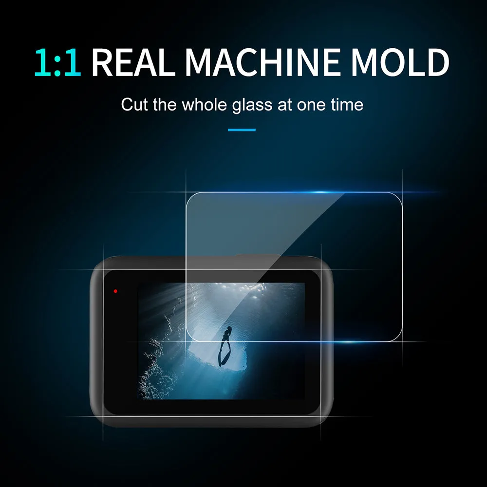 TELESIN Tempered Glass Screen & Lens Protective Film Cover for GoPro 12/11/10/9