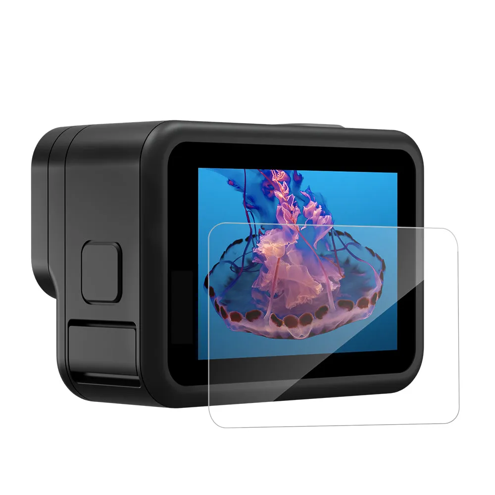 TELESIN Tempered Glass Screen & Lens Protective Film Cover for GoPro 12/11/10/9