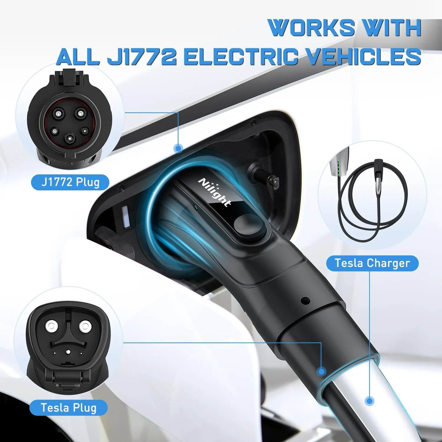 Tesla To J1772 EV Charge Adapter