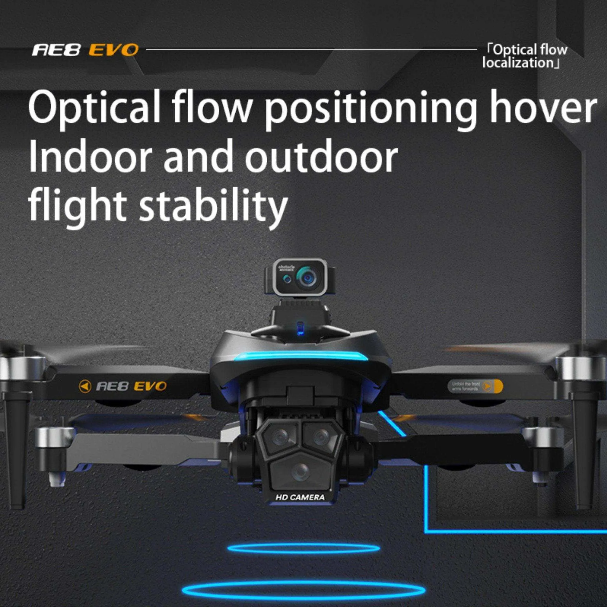 TUTT AE8 EVO 8K Professional GPS 5G Drone with Dual HD Camera 360 Optical Flow Laser Obstacle Avoidance 3-Axis Mechanical Gimbal & EIS Stabilization Intelligent Modes Brushless 2* Batteries 335gr