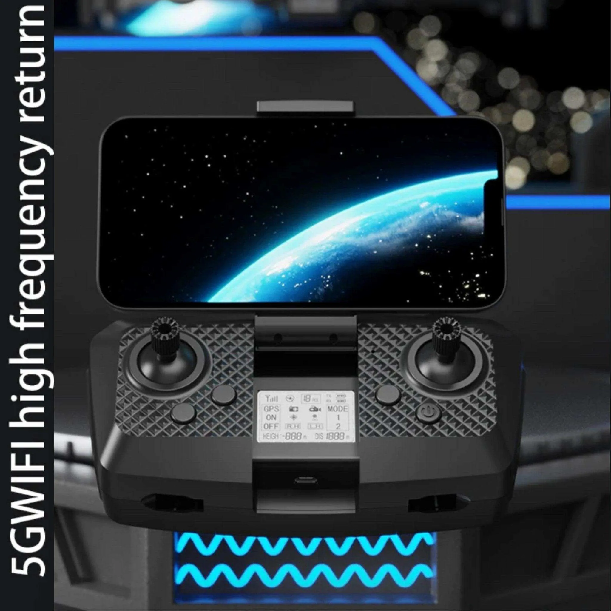 TUTT AE8 EVO 8K Professional GPS 5G Drone with Dual HD Camera 360 Optical Flow Laser Obstacle Avoidance 3-Axis Mechanical Gimbal & EIS Stabilization Intelligent Modes Brushless 2* Batteries 335gr