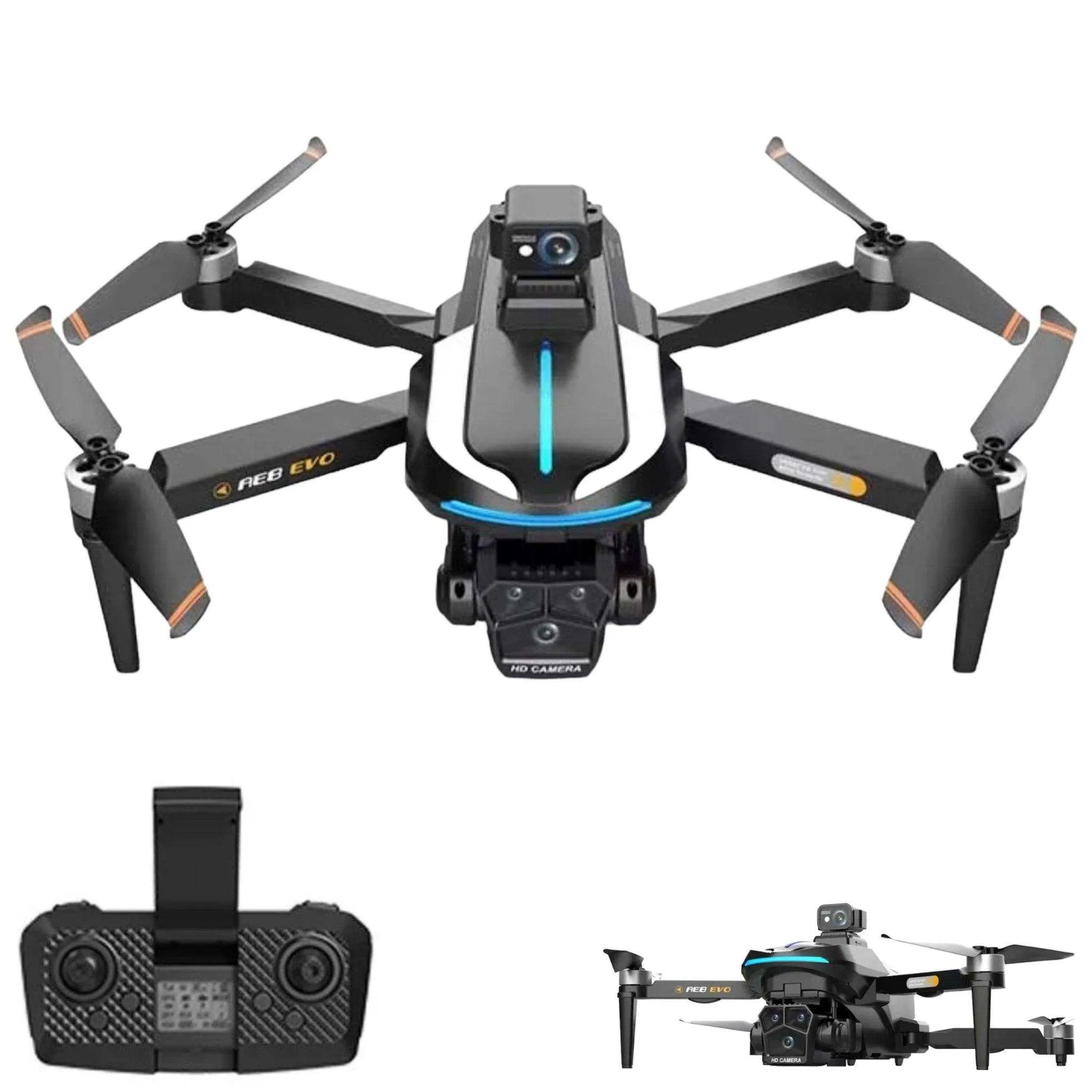 TUTT AE8 EVO 8K Professional GPS 5G Drone with Dual HD Camera 360 Optical Flow Laser Obstacle Avoidance 3-Axis Mechanical Gimbal & EIS Stabilization Intelligent Modes Brushless 2* Batteries 335gr