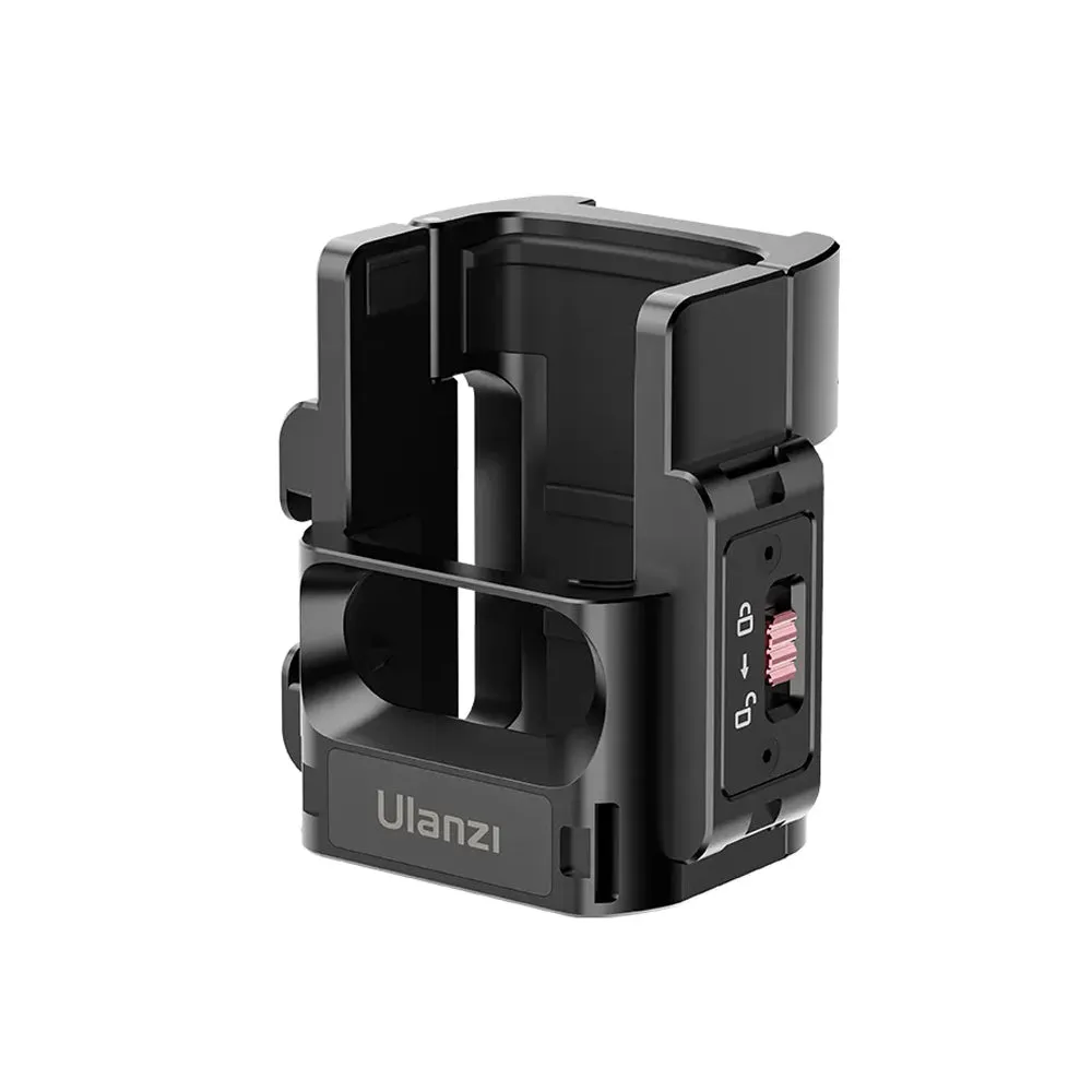 Ulanzi PK-06 DJI Osmo Pocket 3 Protective Expansion Adapter with Versatile Mounting Setup, Multi QR Quick Release Interface Mounts for Action Cameras