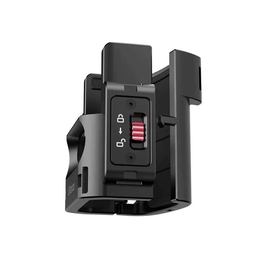 Ulanzi PK-06 DJI Osmo Pocket 3 Protective Expansion Adapter with Versatile Mounting Setup, Multi QR Quick Release Interface Mounts for Action Cameras