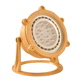 ULB02 Cast Brass PAR36 LED Low Voltage Underwater Pond Light IP68 Waterproof
