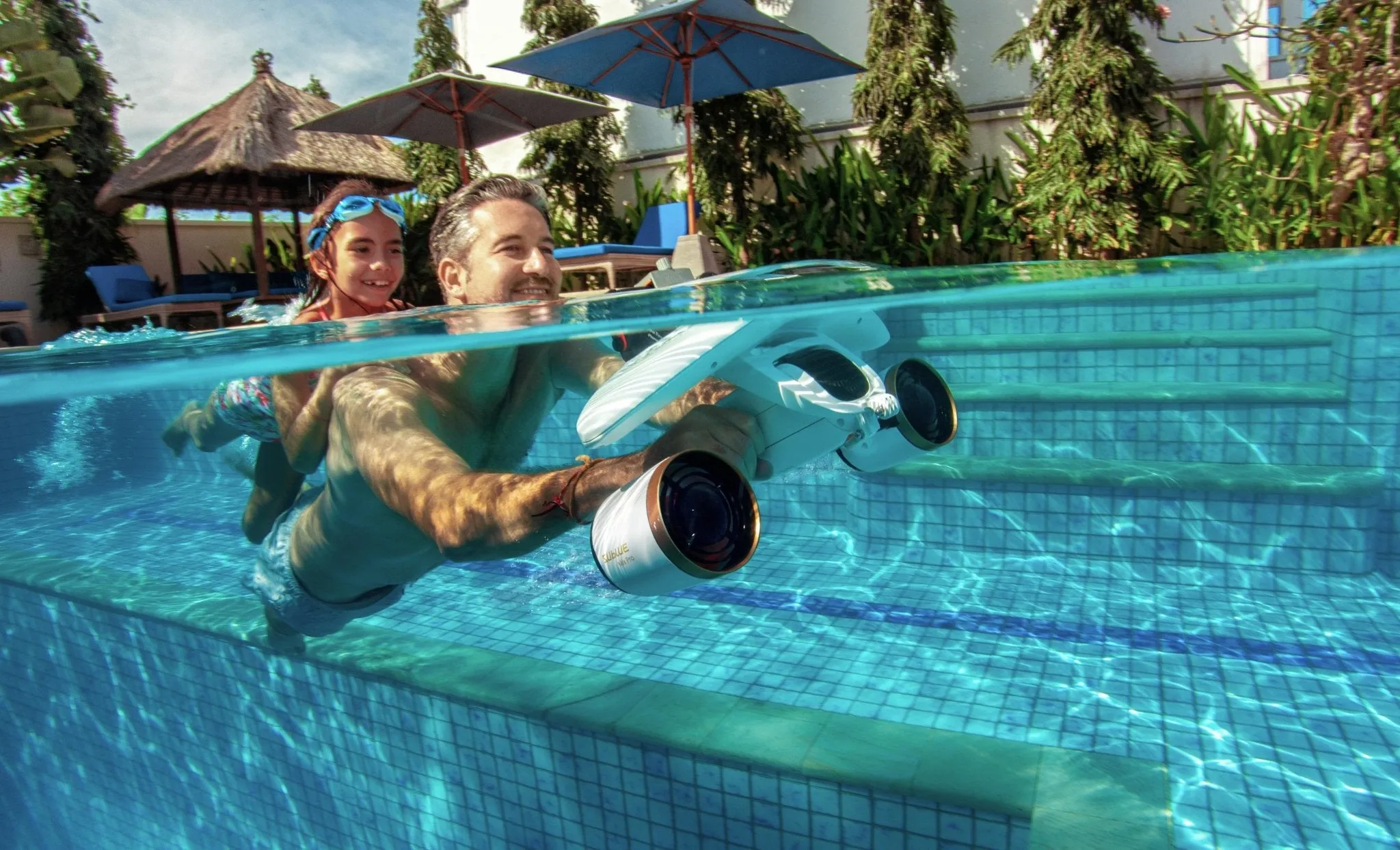Underwater Scooter with Action Camera Mount