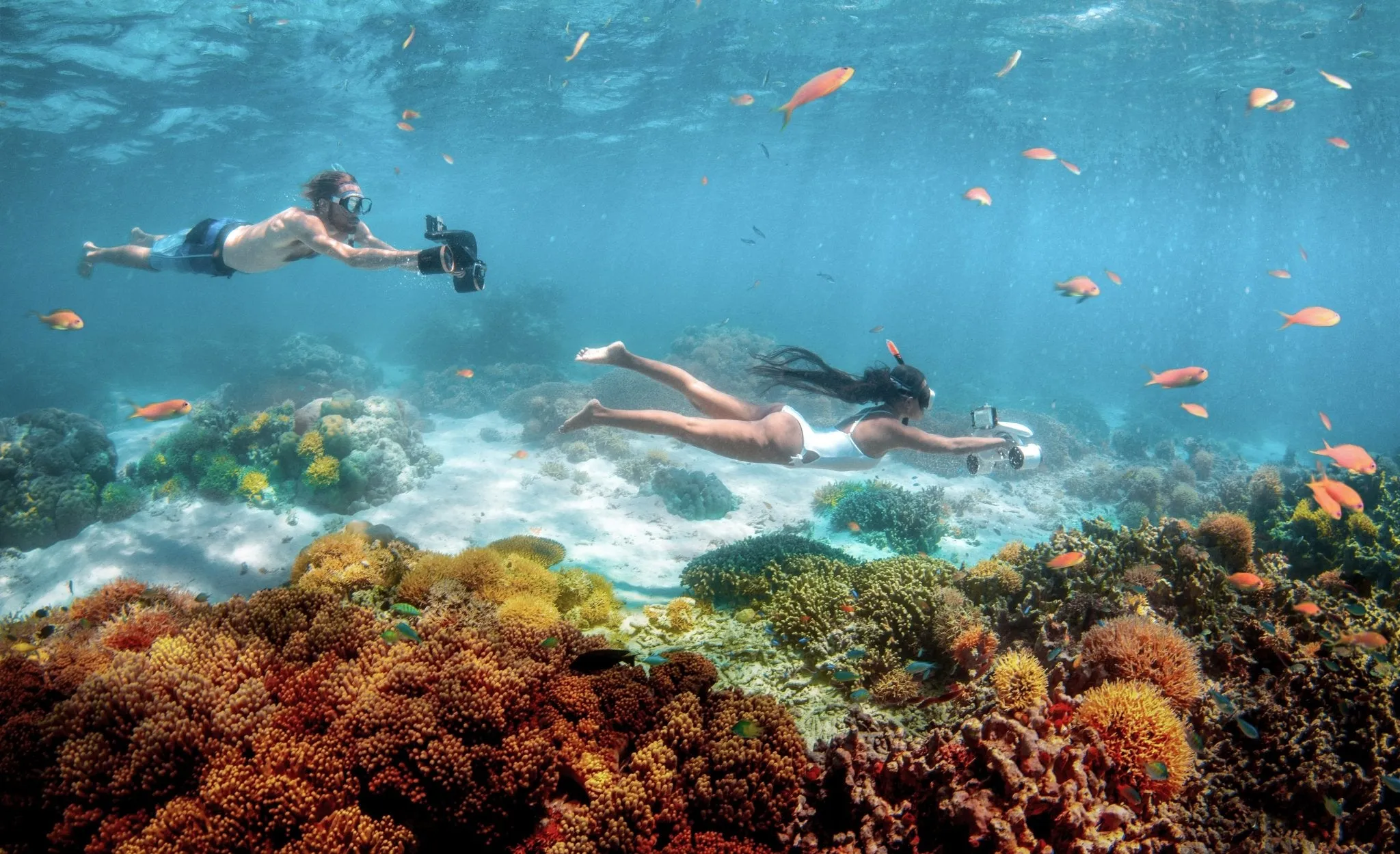 Underwater Scooter with Action Camera Mount