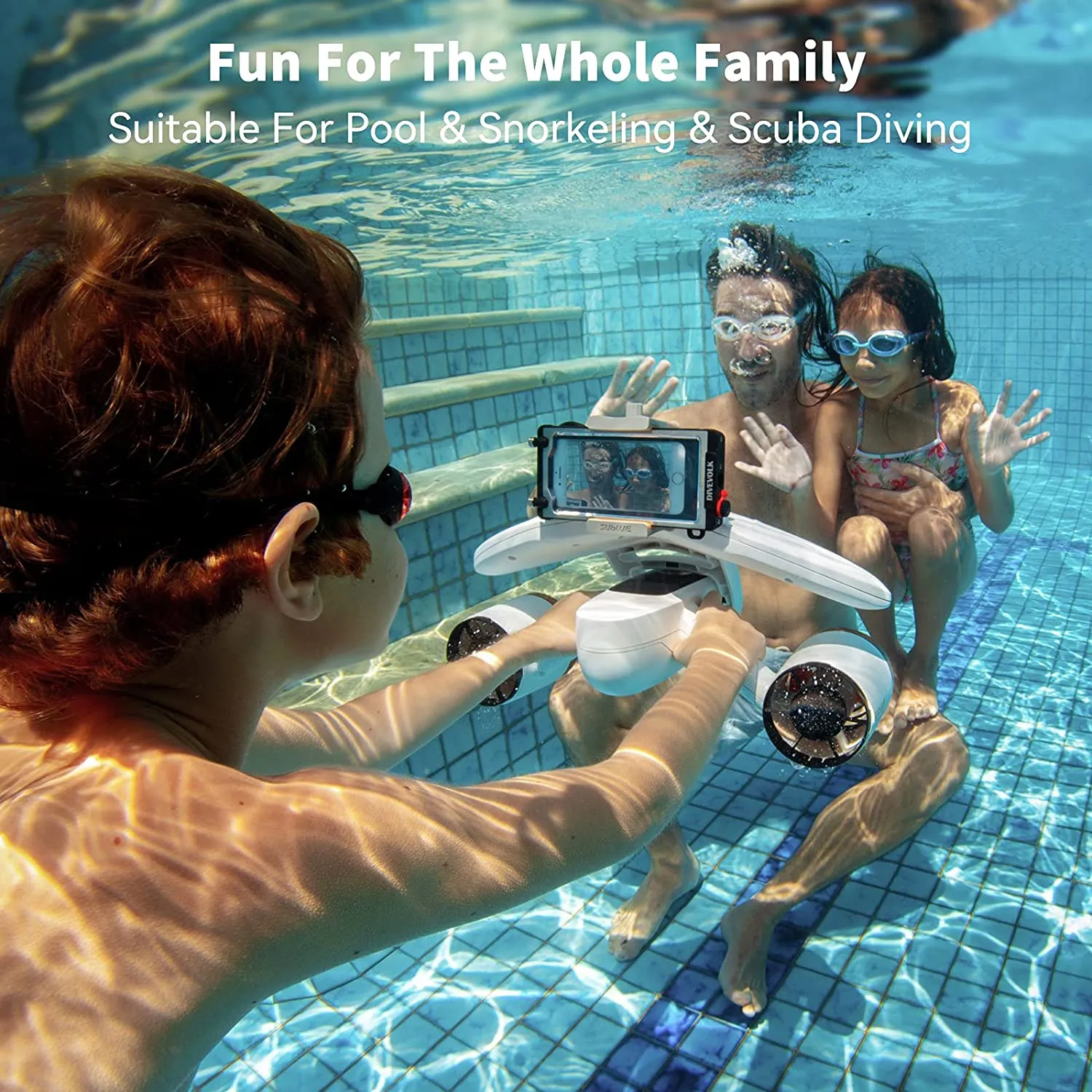 Underwater Scooter with Action Camera Mount