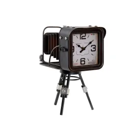 Vintage camera table clock decor - woodcraft
