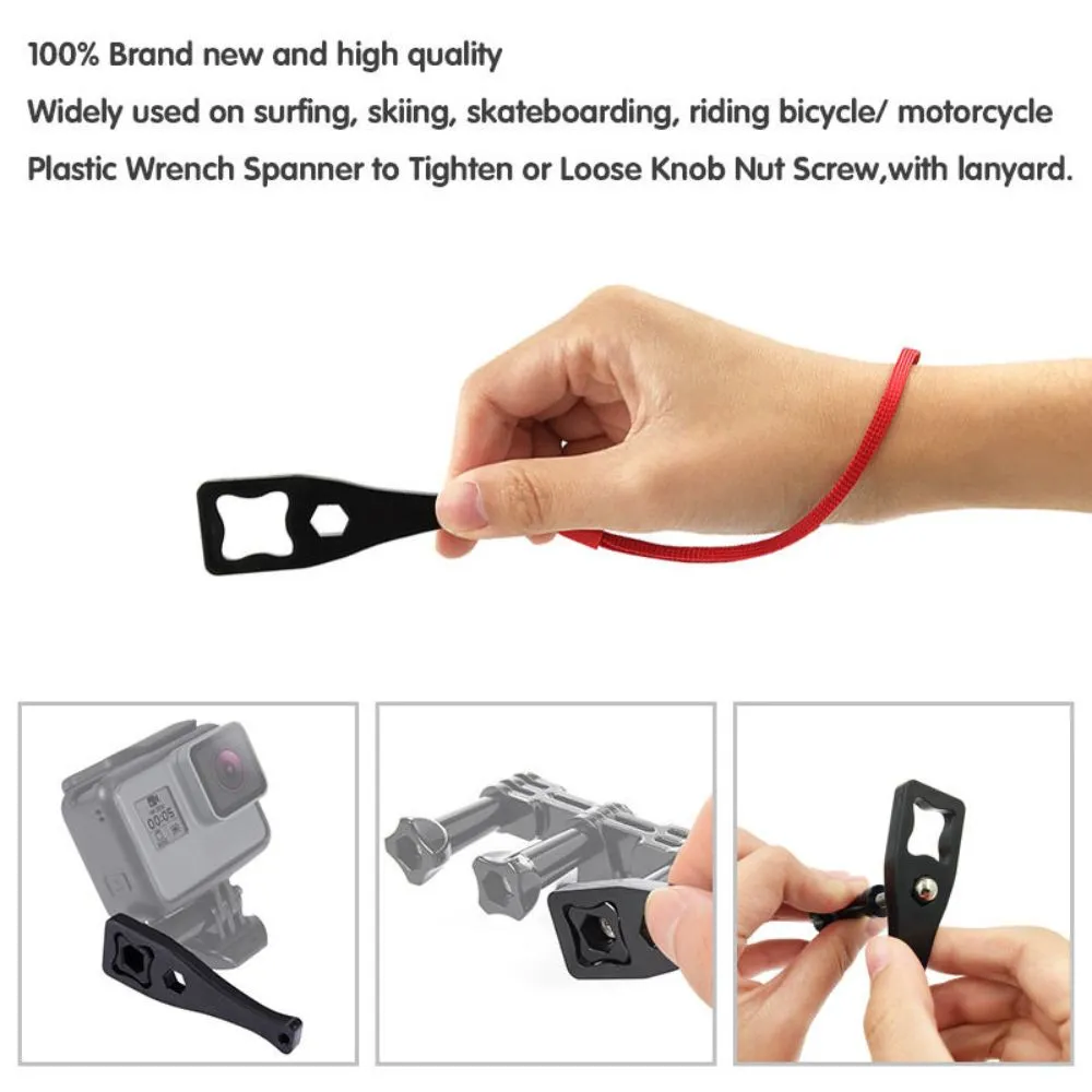 Waterproof Floating Hand Grip Handler & Handle Mount Accessories Kit | For GoPro Hero 11 10 9 8 7 6 5 4 3 3  2 1 Session (Orange)