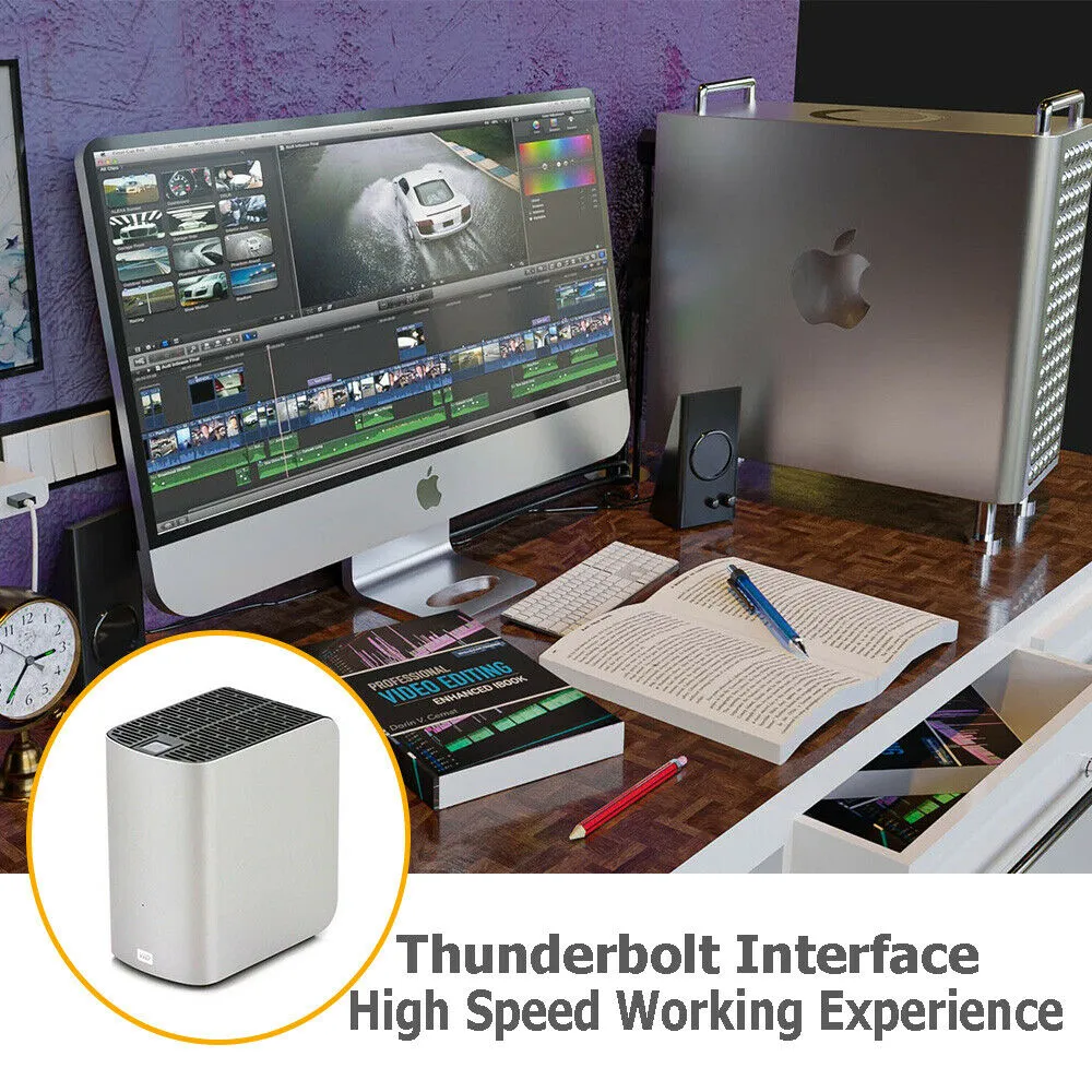 WD My Book 4TB RAID Thunderbolt Duo Dual-Drive External Hard Drive WDBUSK0040JSL