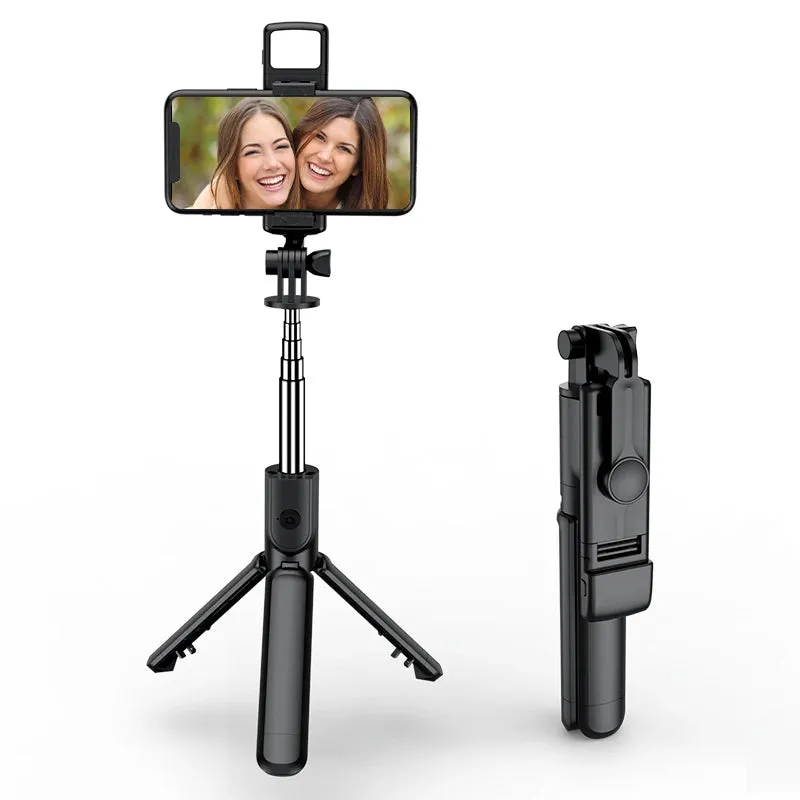 Wireless Selfie Stick Tripod with Light, Bluetooth Remote for iPhone, TikTok Live Streaming