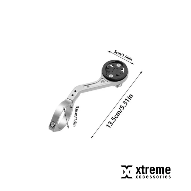 Xtreme Xccessories Bike Mount, Out Front Mount for Garmin, Handlebar Mount for Bryton, Cycling GPS Computer Edge Mount for Bikes Handlebar Holder