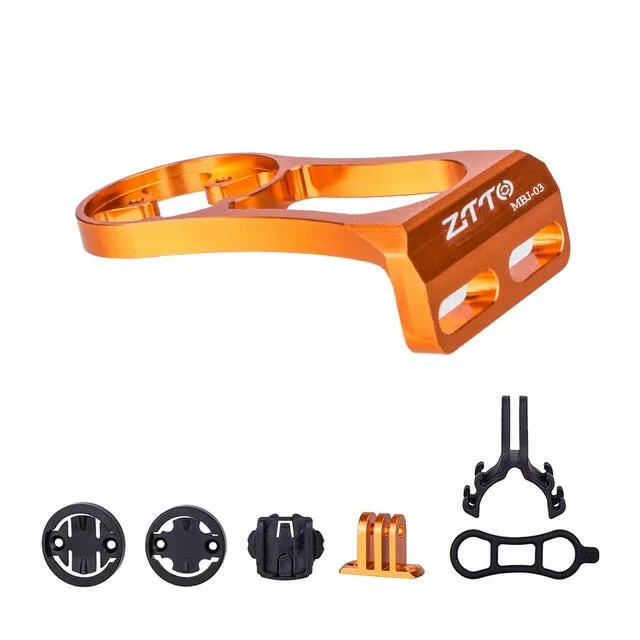 ZTTO New Bicycle Stem Computer Mount For Garmin Cateye Bryton GPS GoPro Sports Camera Light Holder Road Bike Handlebar Extension